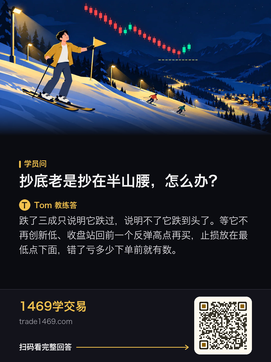抄底老是抄在半山腰，怎么办？的分享图，带本篇二维码