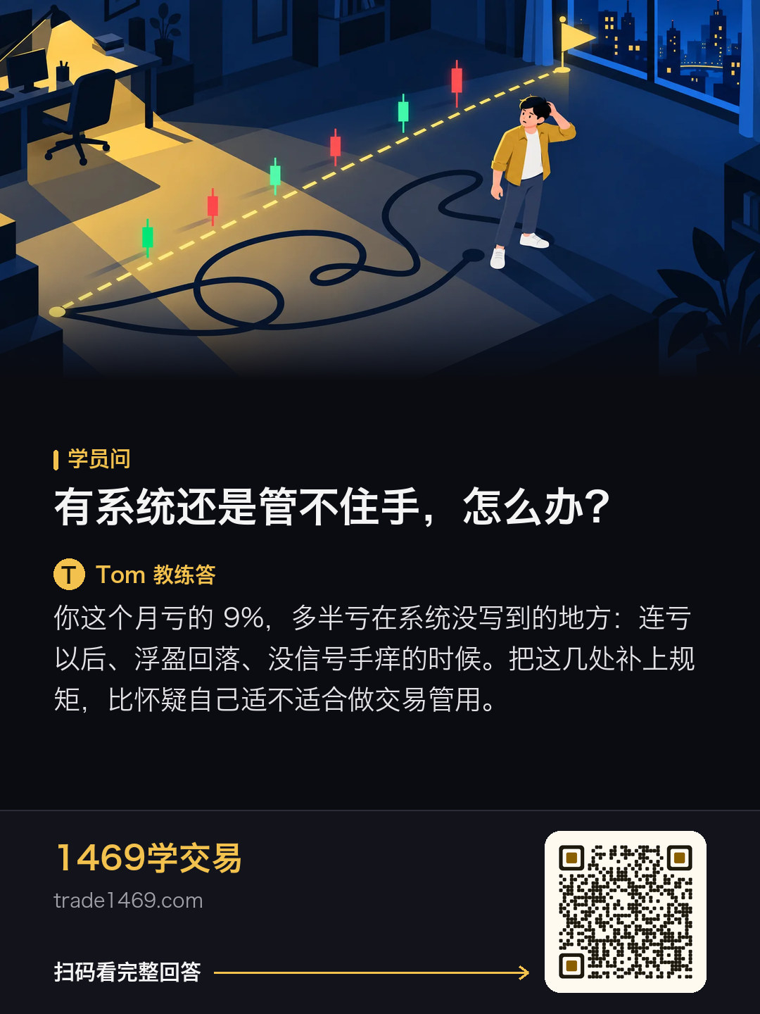 有系統還是管不住手，怎麼辦？的分享圖，帶本篇二維碼